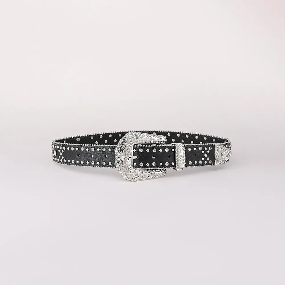 Gold Plated Rhinestone Belt for Women — feature 14