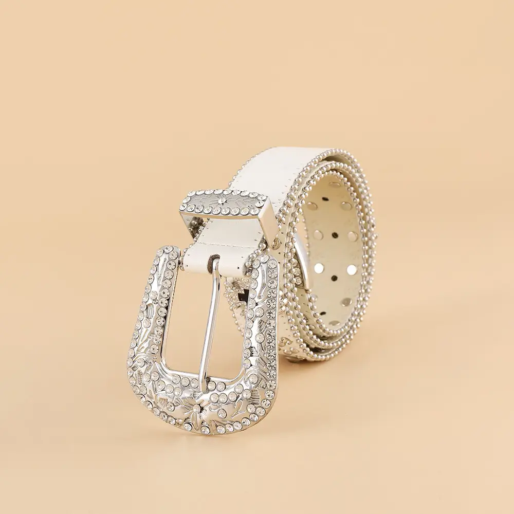 Gold Plated Rhinestone Belt for Women — feature 21