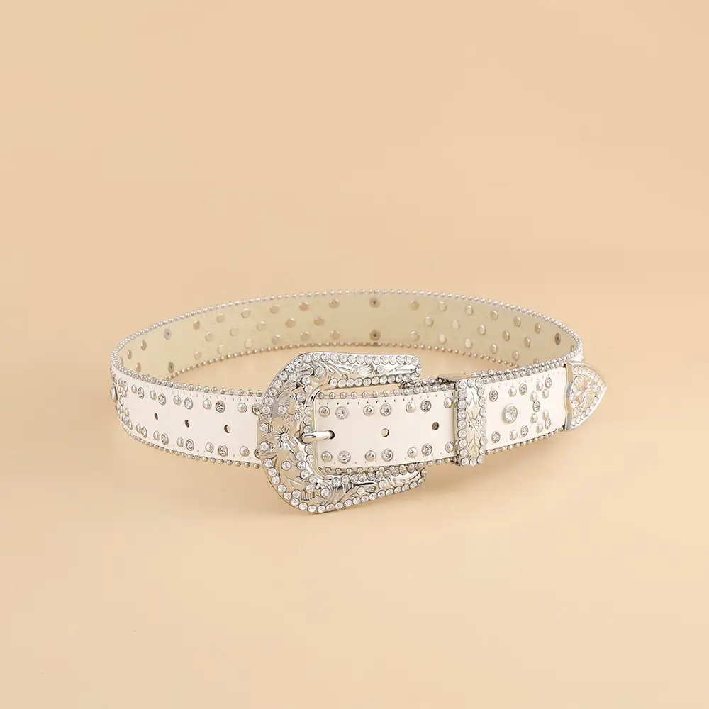 Gold Plated Rhinestone Belt for Women — feature 22