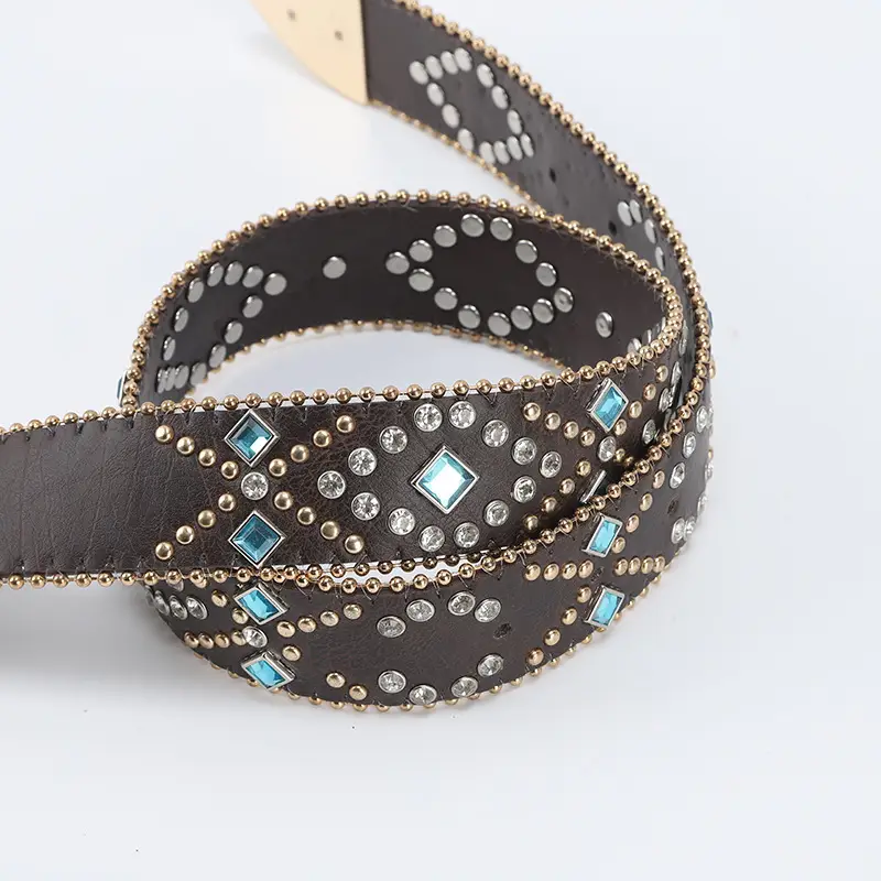 Gold Plated Rhinestone Belt for Women — feature 8