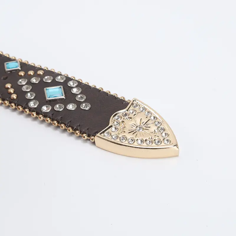Gold Plated Rhinestone Belt for Women — feature 9