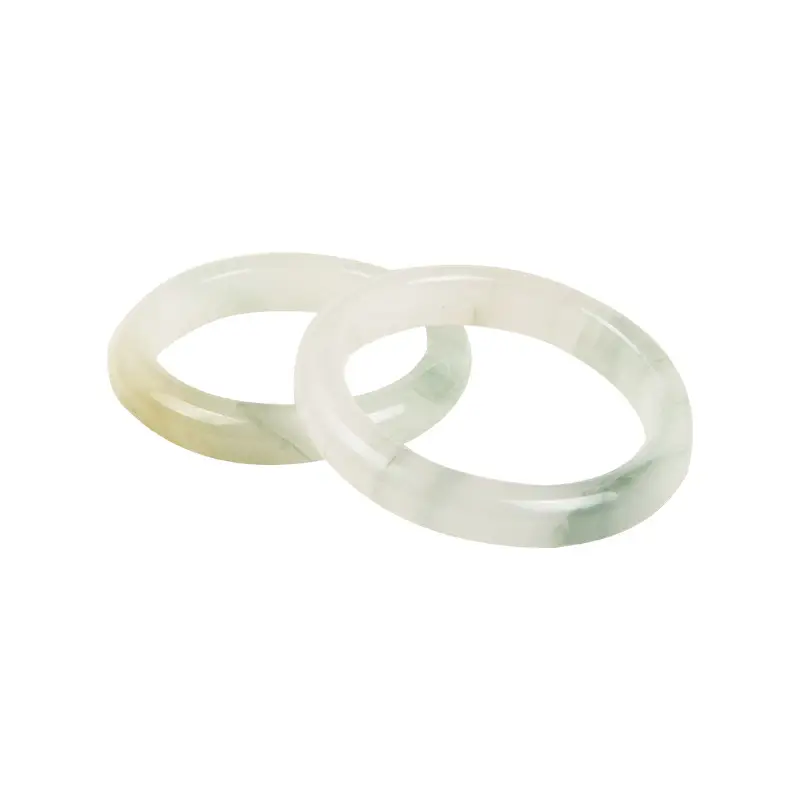 Tian Shan Cui Jin Silk Jade Bracelet Round Strip White Moonlight Jade Xinjiang - Image 7
