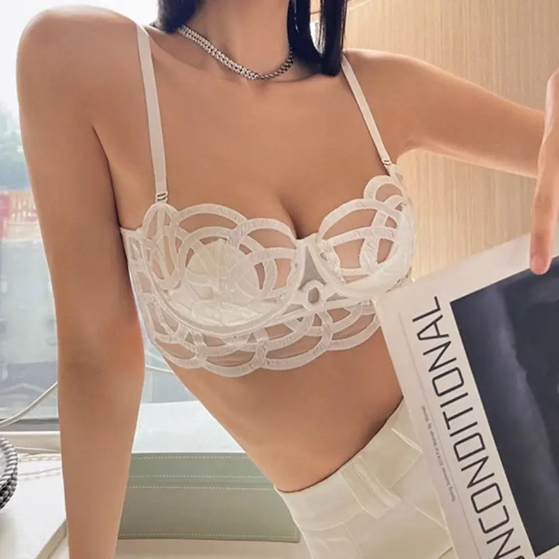 White Lace French Underwear for Women Small Chest Big — feature 5