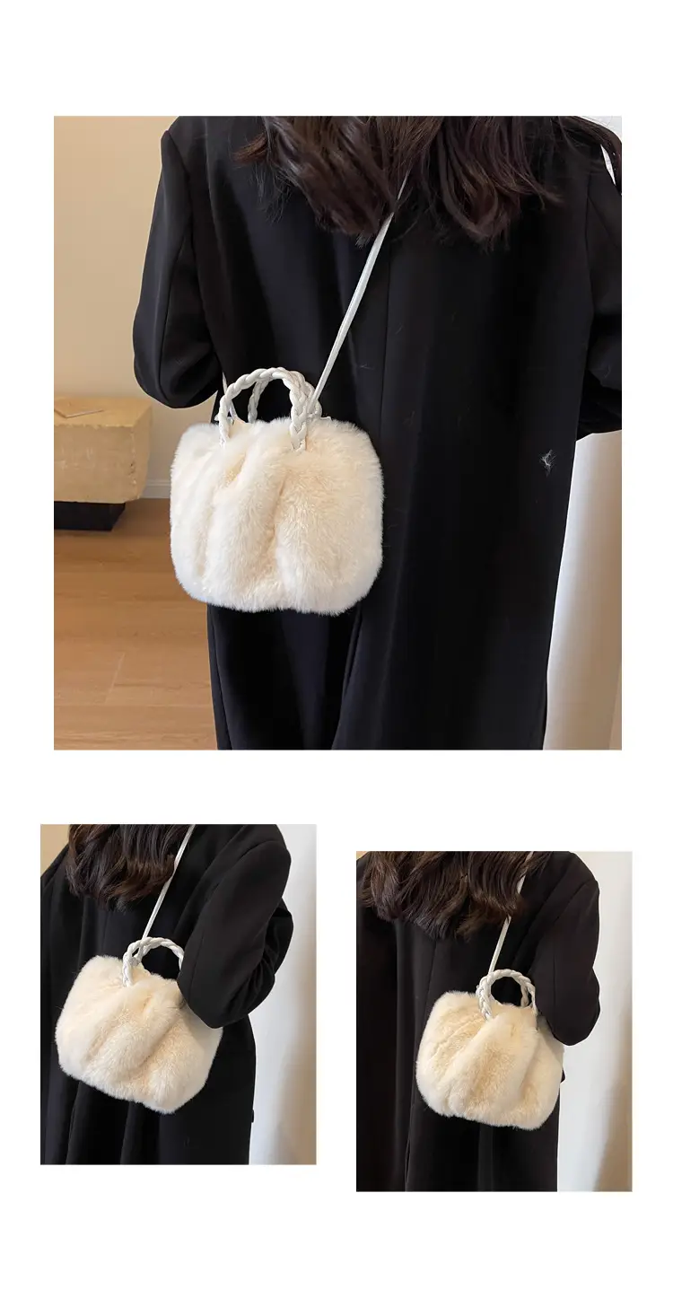 Plush Faux Fur Shoulder Bag for Women Winter 2023 — feature 27
