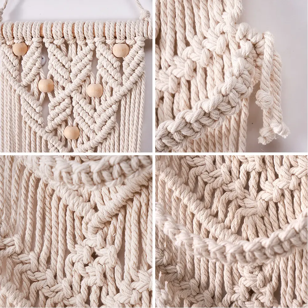 Nordic Woven Hat Rack Bohemian Decorative Cap Hanger - Image 4
