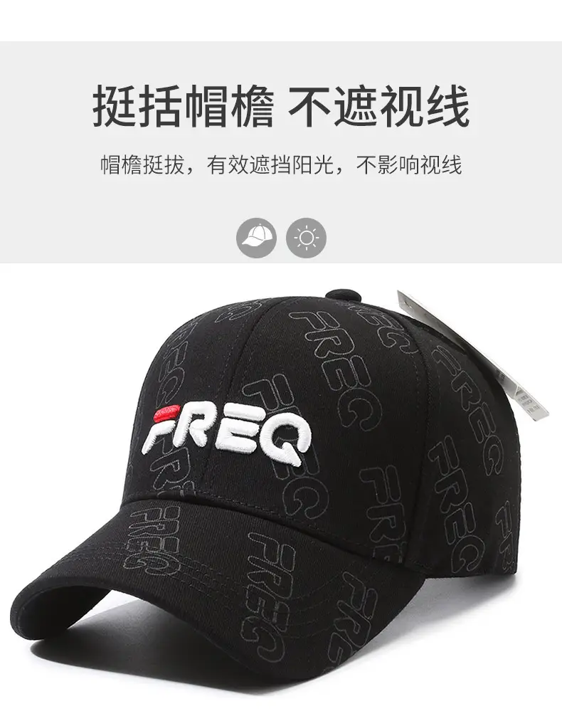 Red Embroidered Baseball Cap for Men Women Casual Sun Proof — feature 2