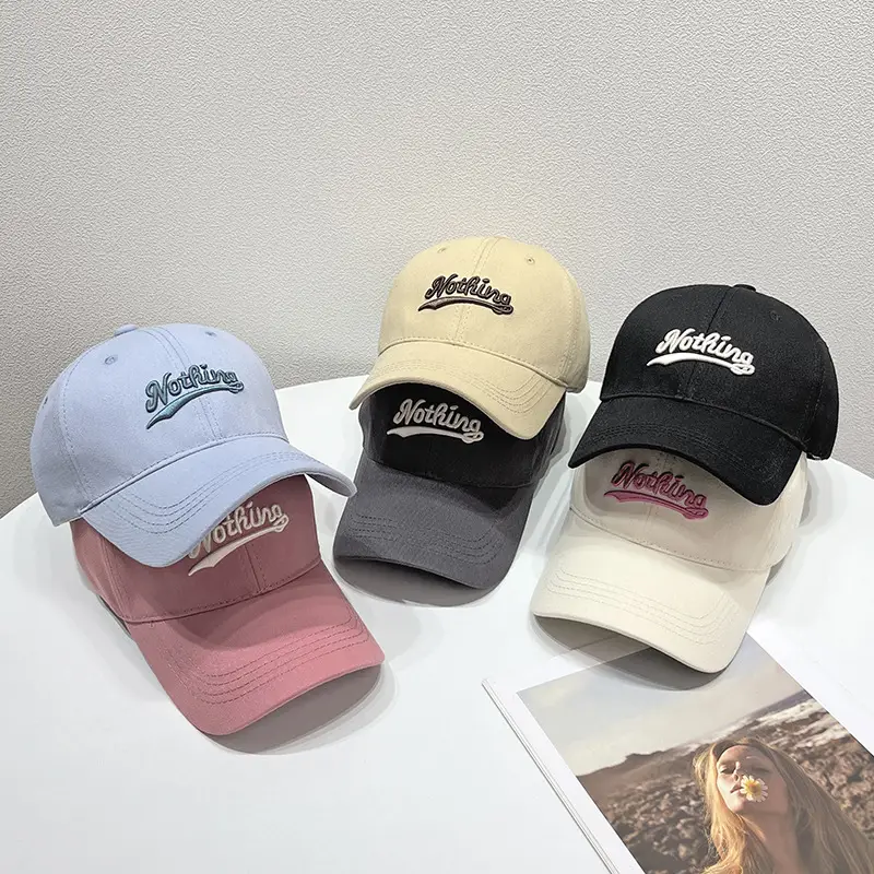 Pink Korean Style Women's Baseball Cap - Image 8