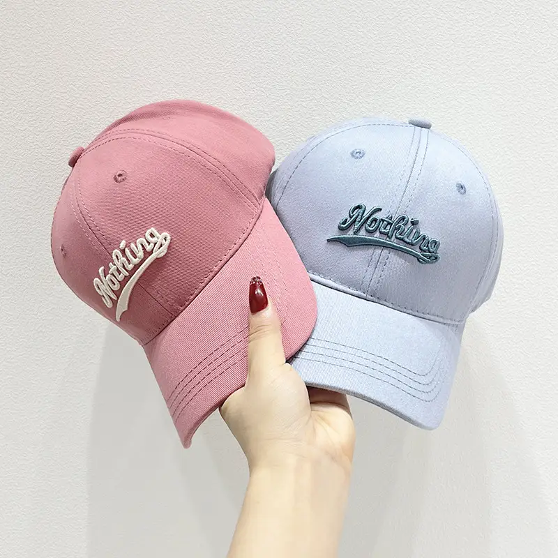 Pink Korean Style Women's Baseball Cap - Image 9