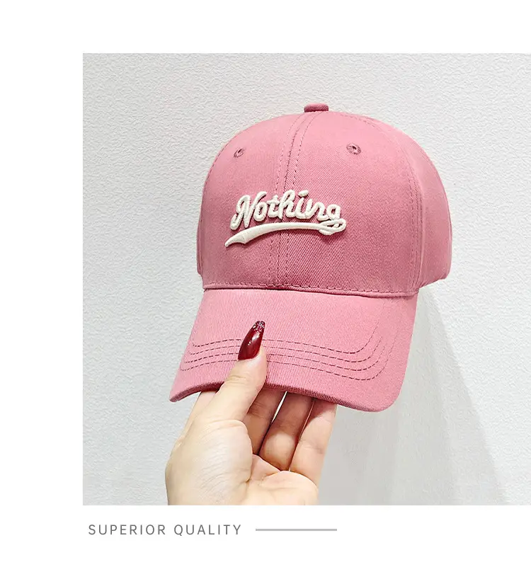 Pink Korean Style Women's Baseball Cap — feature 9