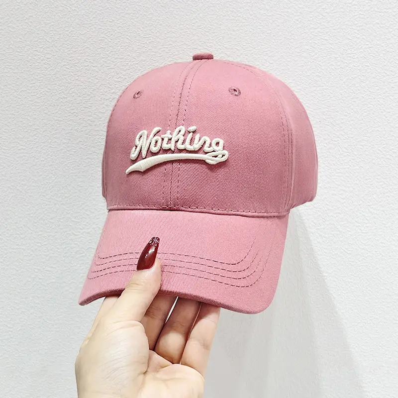 Pink Korean Style Women's Baseball Cap - Image 4