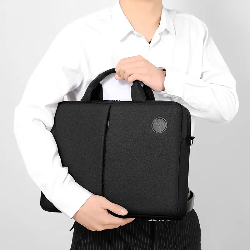 Women Satchel Waterproof Laptop Bag Black 15.6" - Image 7