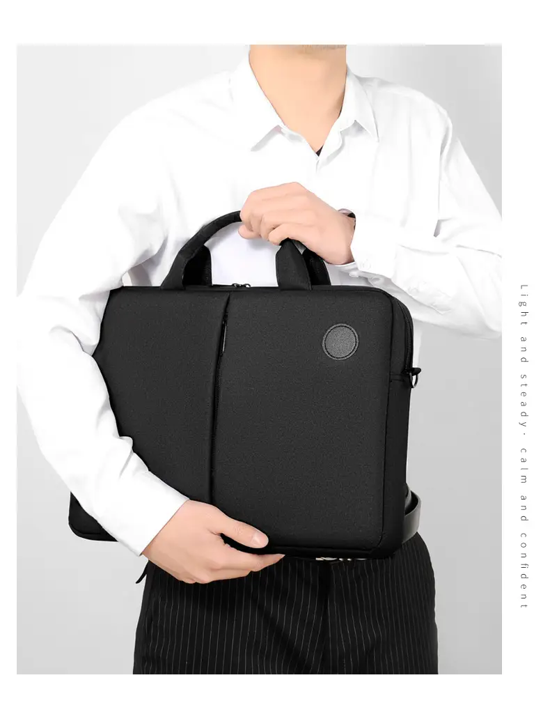 Women Satchel Waterproof Laptop Bag Black 15.6" — feature 16