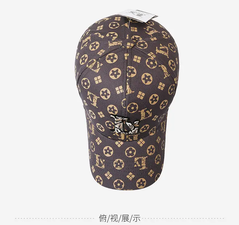 Men's Beige Graphic Cap with Socks Pattern — feature 12