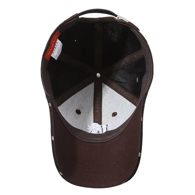 Men's Black Embroidered Ny&La Baseball Cap - Image 12