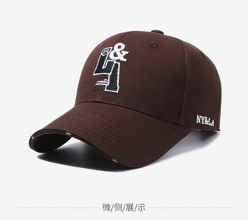 Men's Black Embroidered Ny&La Baseball Cap — feature 10