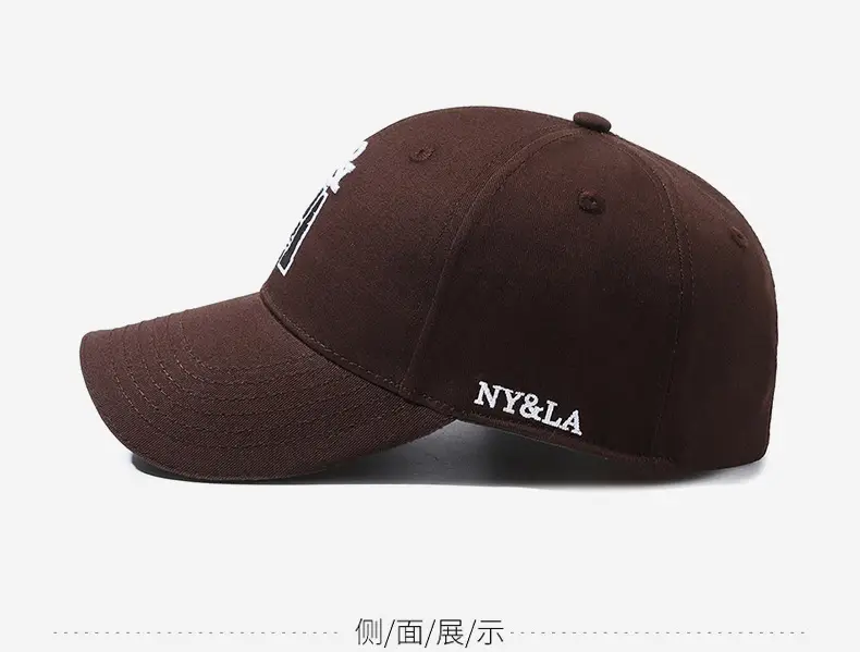 Men's Black Embroidered Ny&La Baseball Cap — feature 11