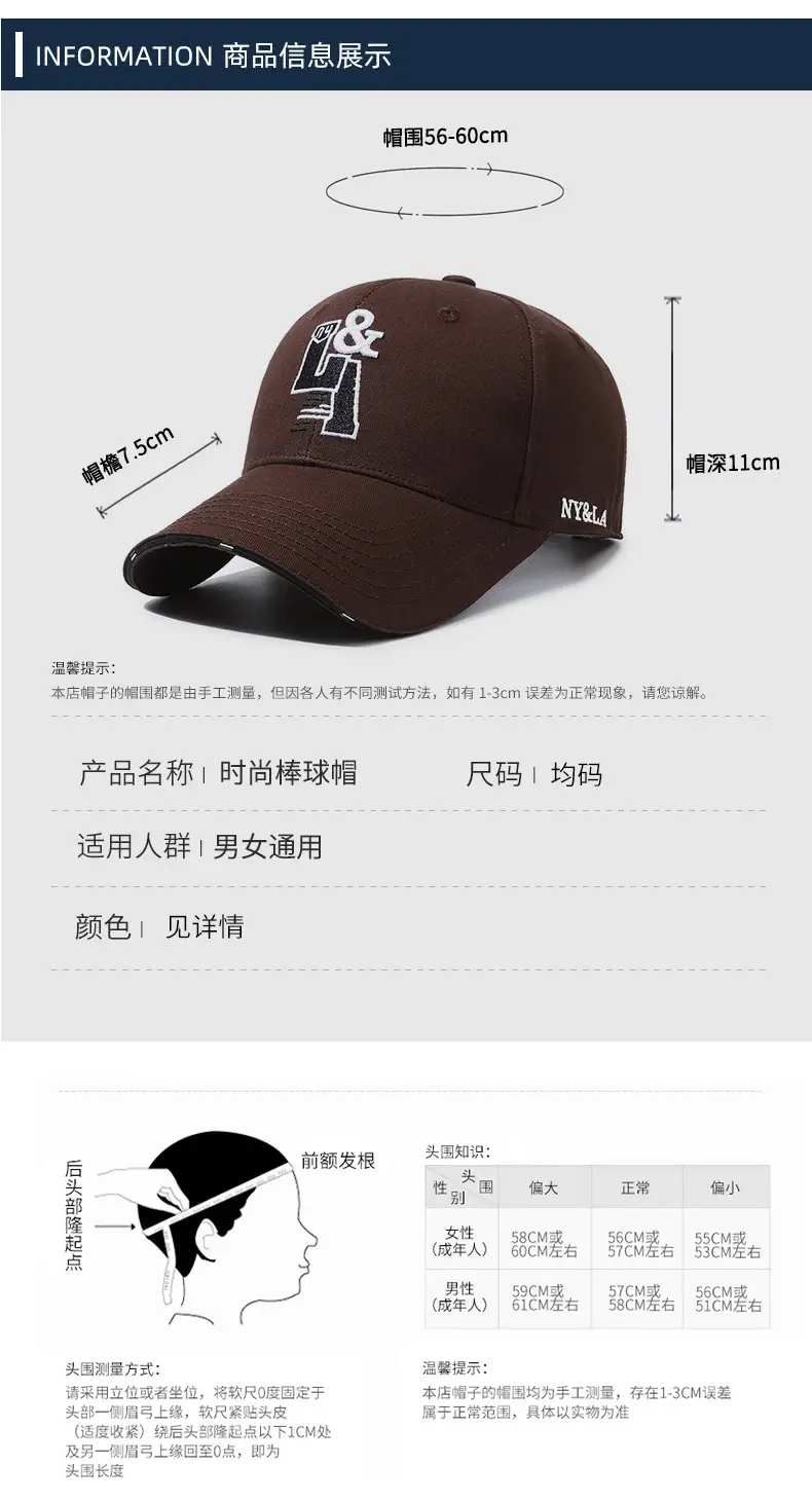 Men's Black Embroidered Ny&La Baseball Cap — feature 6
