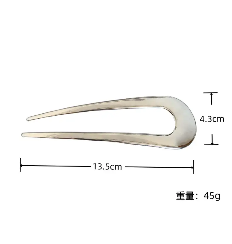 Japanese Korean Hairpin U-Shaped Hair Fork — feature 5