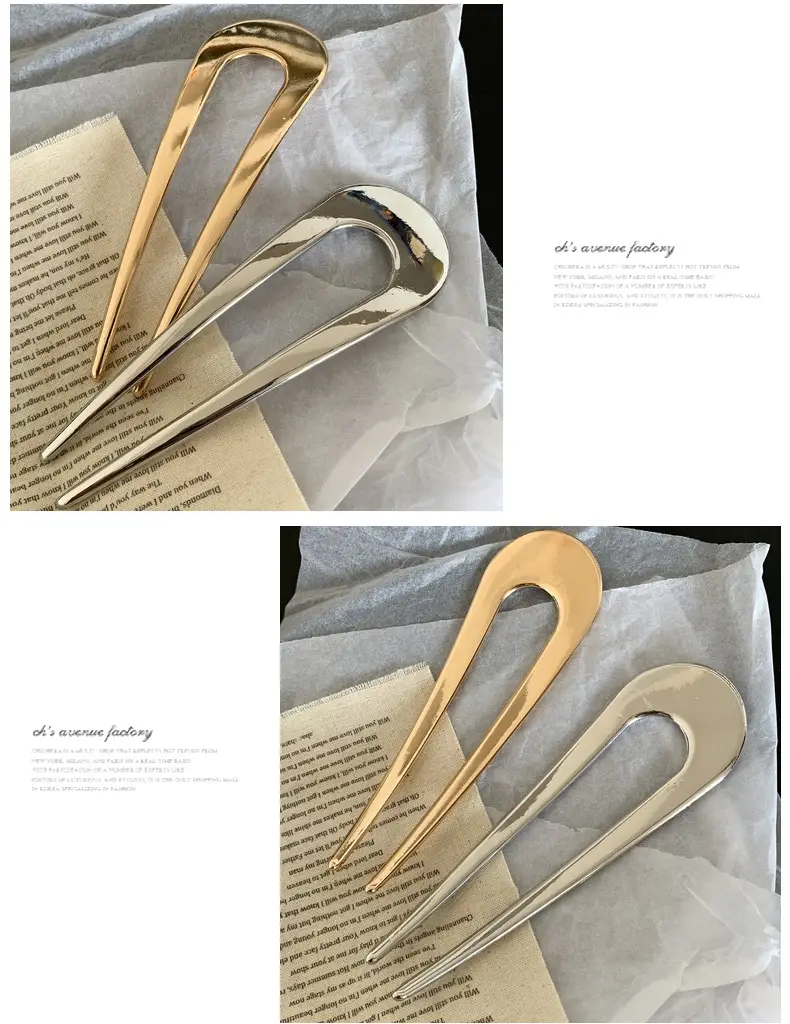 Japanese Korean Hairpin U-Shaped Hair Fork — feature 9