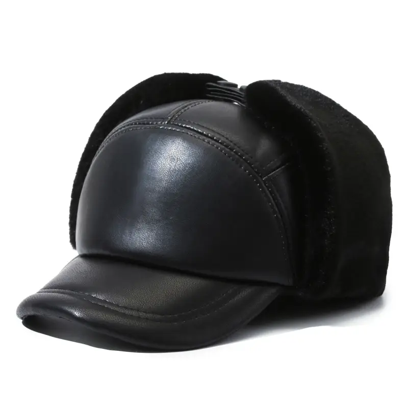 Black Fleece Winter Cap for Men Women Clothing accessories - Image 6