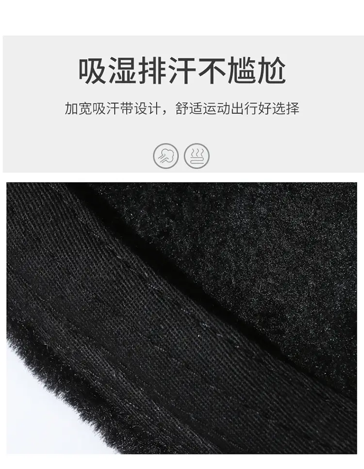 Black Fleece Winter Cap for Men Women Clothing accessories — feature 4