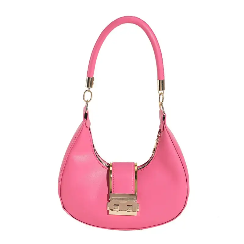 Black High-End Lock Armpit Bag for Women - Image 10