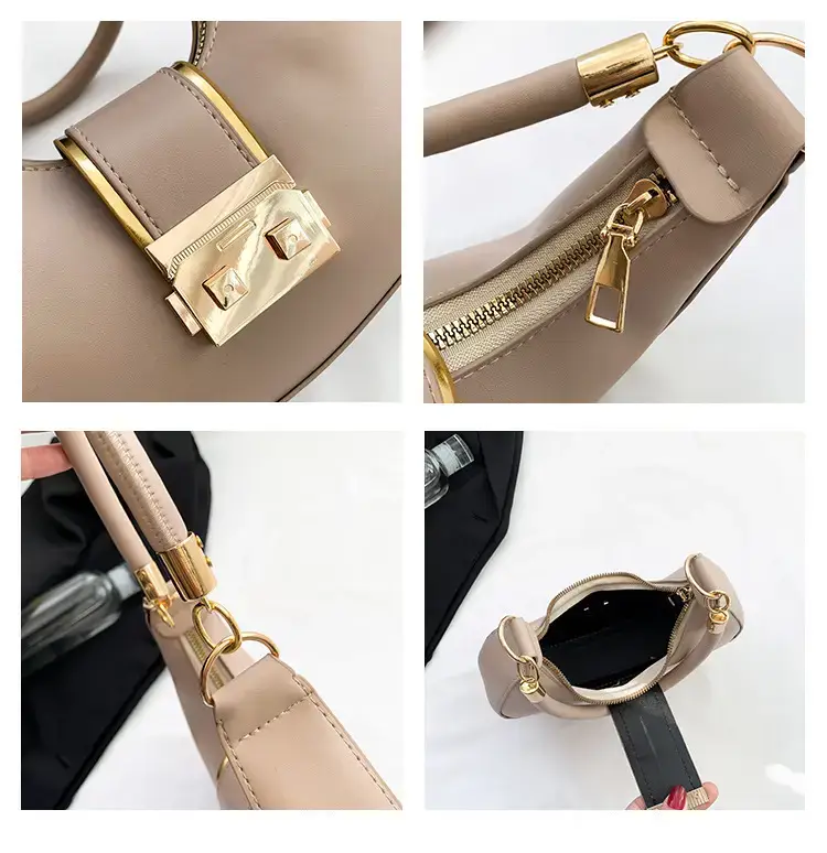 Black High-End Lock Armpit Bag for Women — feature 11