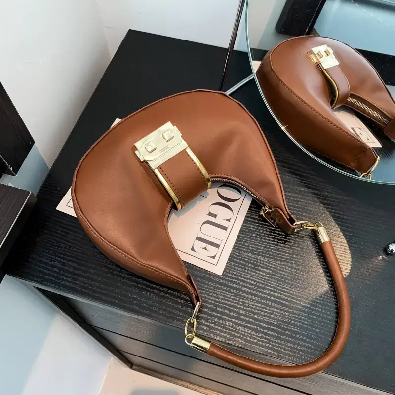 Black High-End Lock Armpit Bag for Women — feature 31