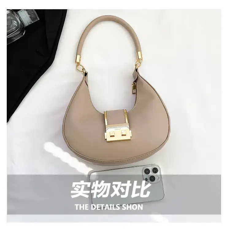Black High-End Lock Armpit Bag for Women — feature 7
