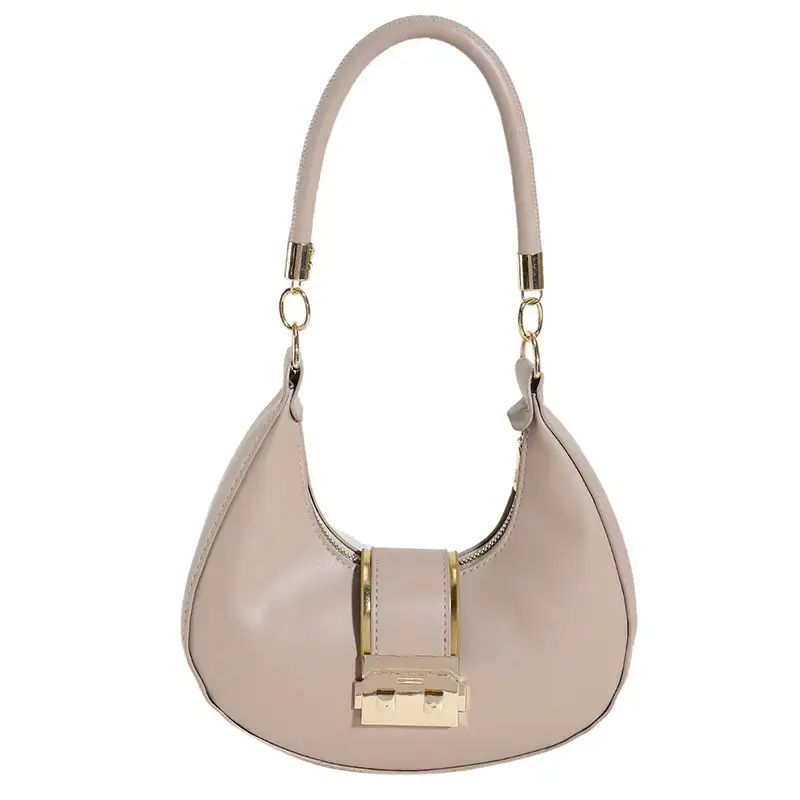Black High-End Lock Armpit Bag for Women - Image 3