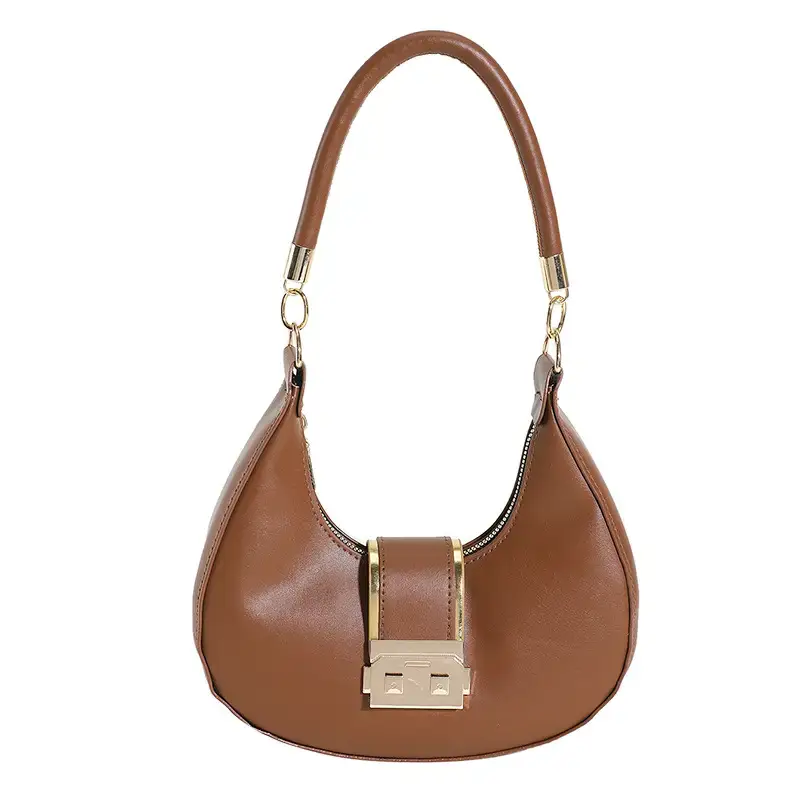 Black High-End Lock Armpit Bag for Women - Image 5