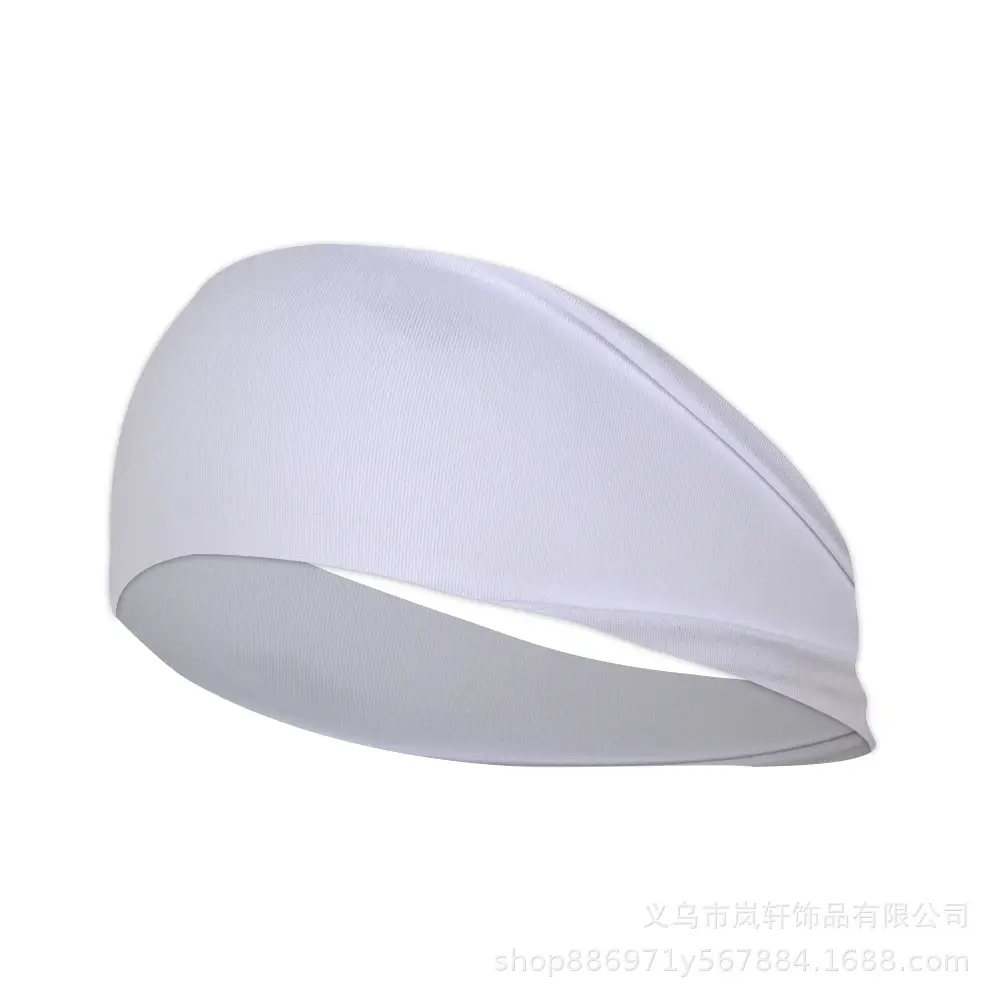 Green Polyester Sports Headband for Men Women Fitness Running - Image 2