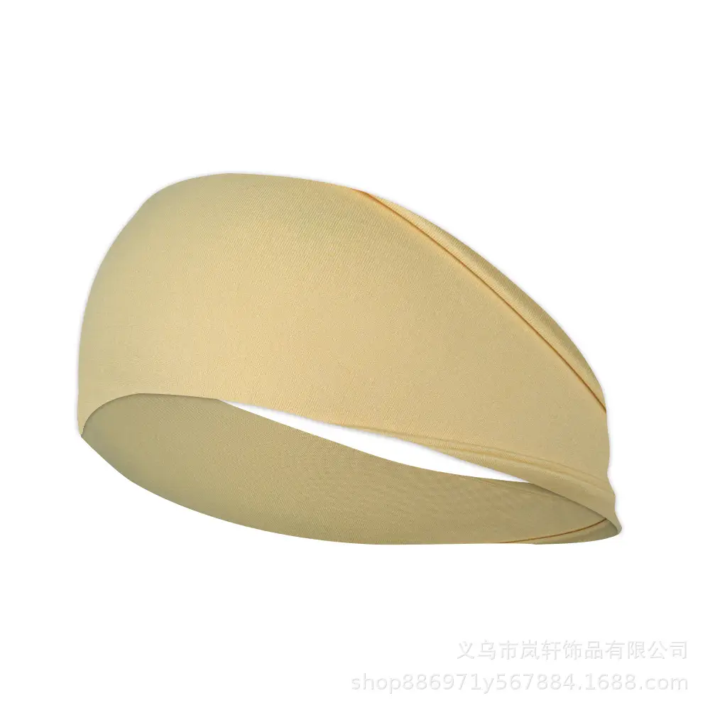 Green Polyester Sports Headband for Men Women Fitness Running - Image 3