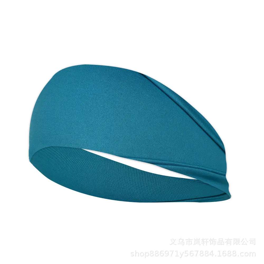Green Polyester Sports Headband for Men Women Fitness Running - Image 5