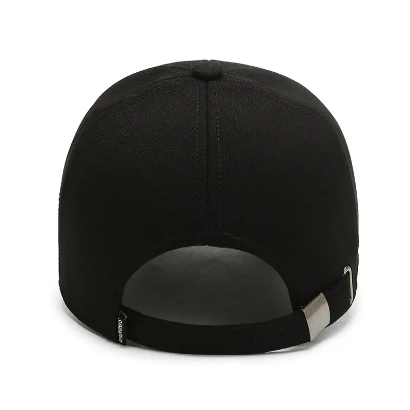 Men's Grey Cotton Peak Cap Winter Warm Outdoor - Image 8