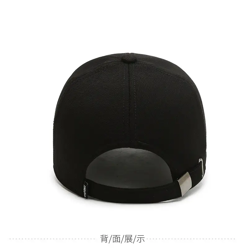 Men's Grey Cotton Peak Cap Winter Warm Outdoor — feature 8