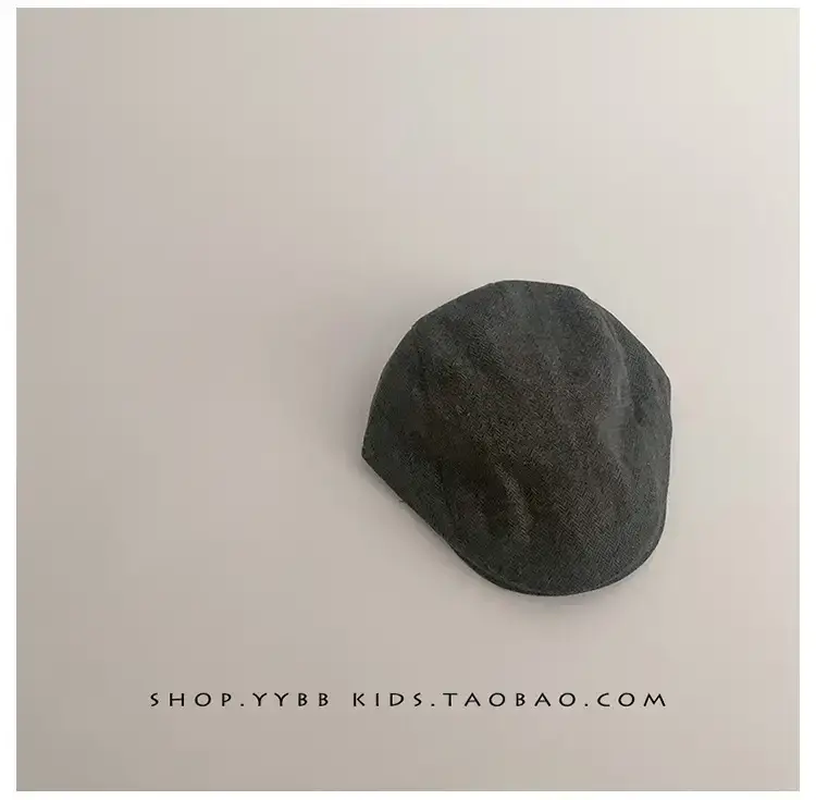 Autumn Winter Kids British Checkered Cap — feature 14