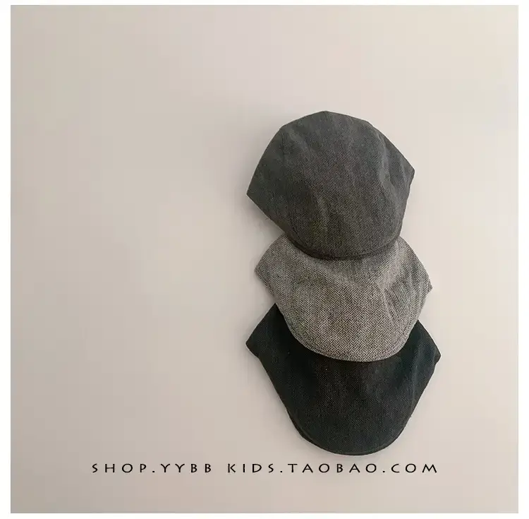 Autumn Winter Kids British Checkered Cap — feature 7