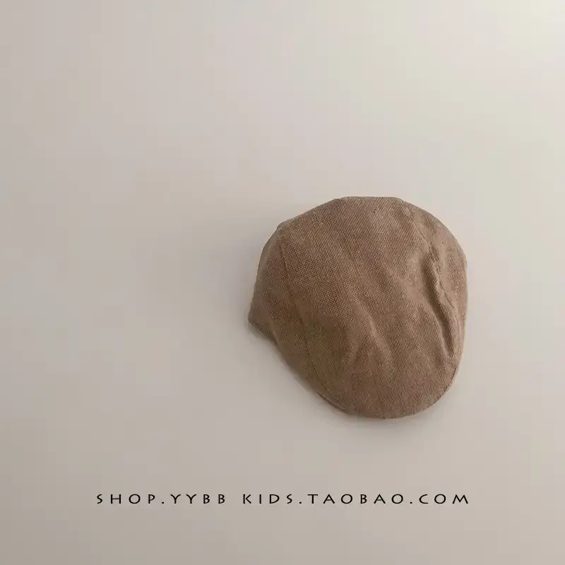 Autumn Winter Kids British Checkered Cap - Image 3