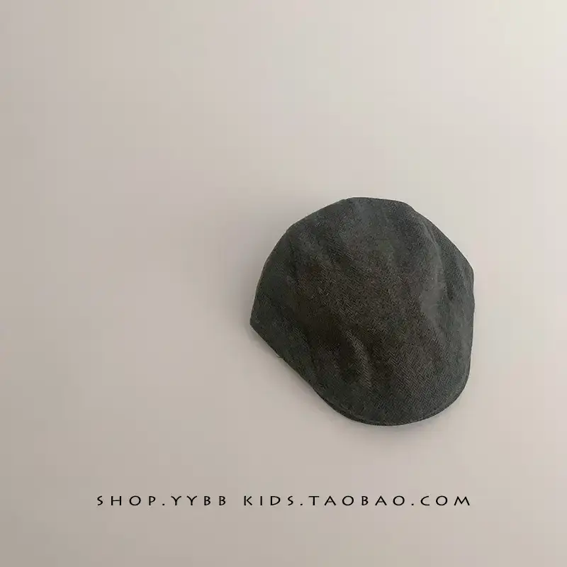 Autumn Winter Kids British Checkered Cap - Image 5
