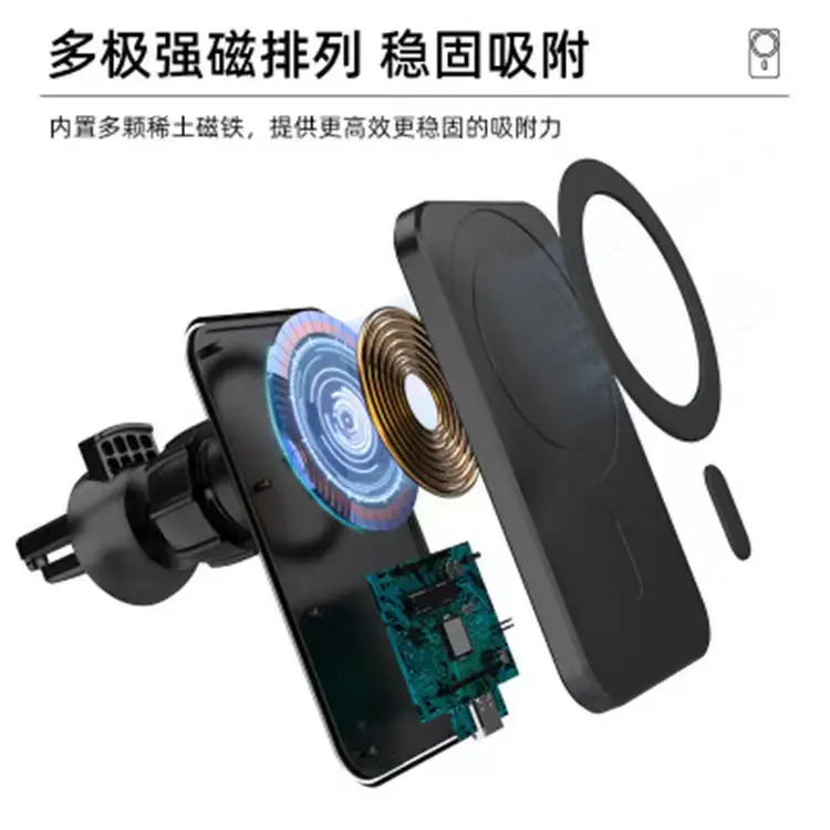 Magnetic Car Charger for Apple Magsafe Phone 15W C - Image 5