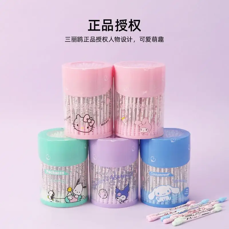 Sanrio Kulomi Yugui Dog Cotton Swab Pink Spiral Double Head Cleaning - Image 5