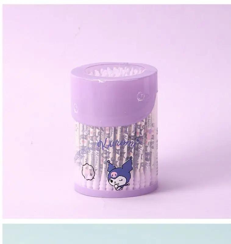 Sanrio Kulomi Yugui Dog Cotton Swab Pink Spiral Double Head Cleaning — feature 9