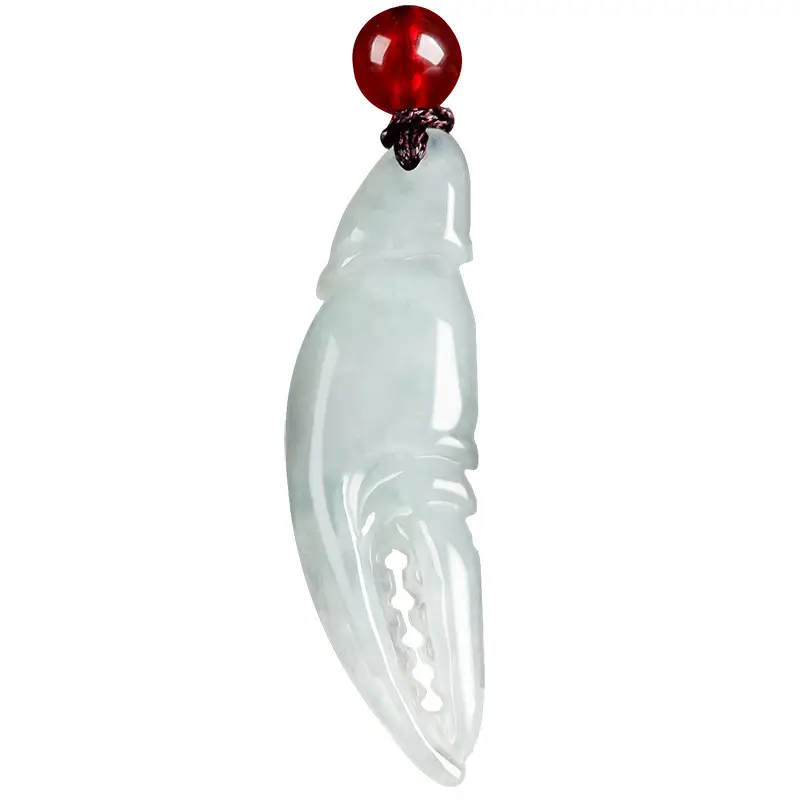 Natural Burmese Jade Crab Pendant for Men Women - Image 5