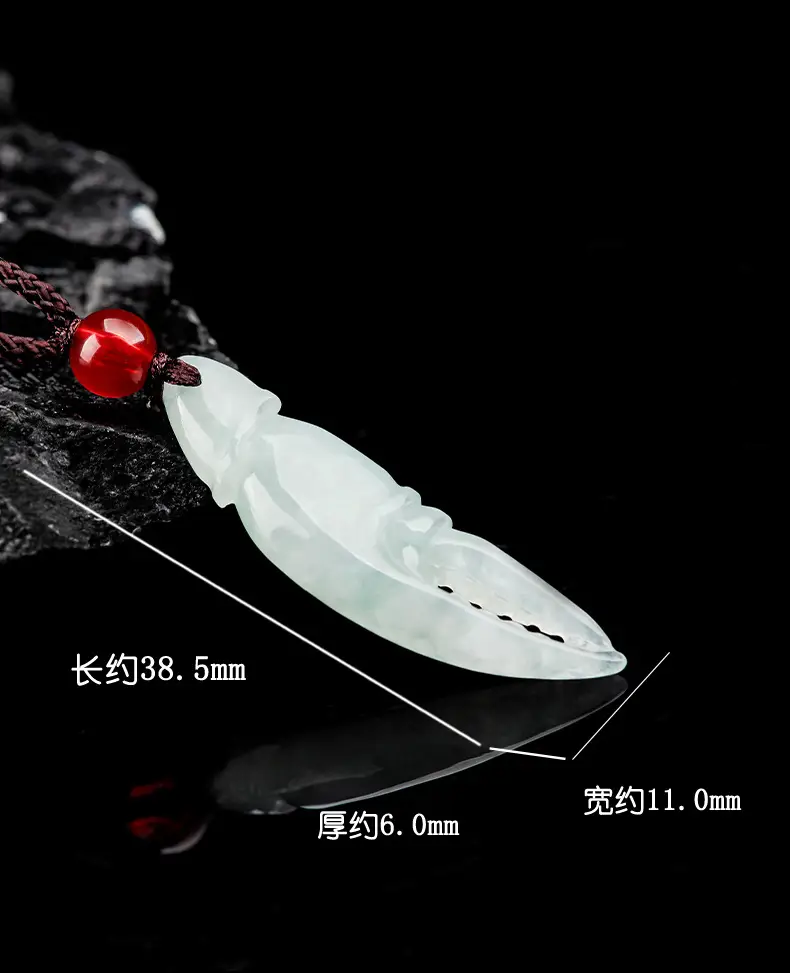 Natural Burmese Jade Crab Pendant for Men Women — feature 6