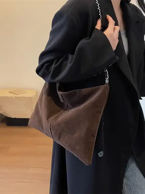 Black Velvet Shoulder Bag for Women 2023 - Image 8
