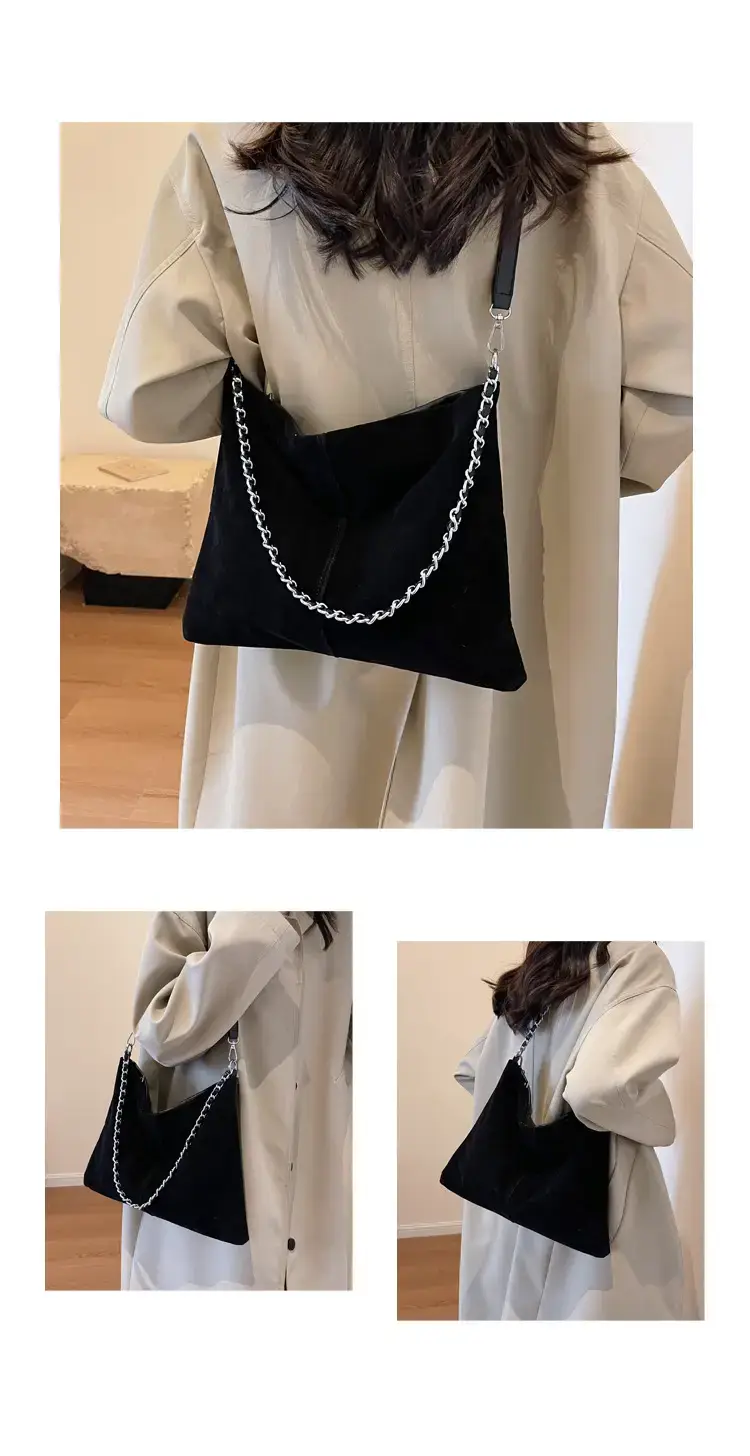 Black Velvet Shoulder Bag for Women 2023 — feature 12