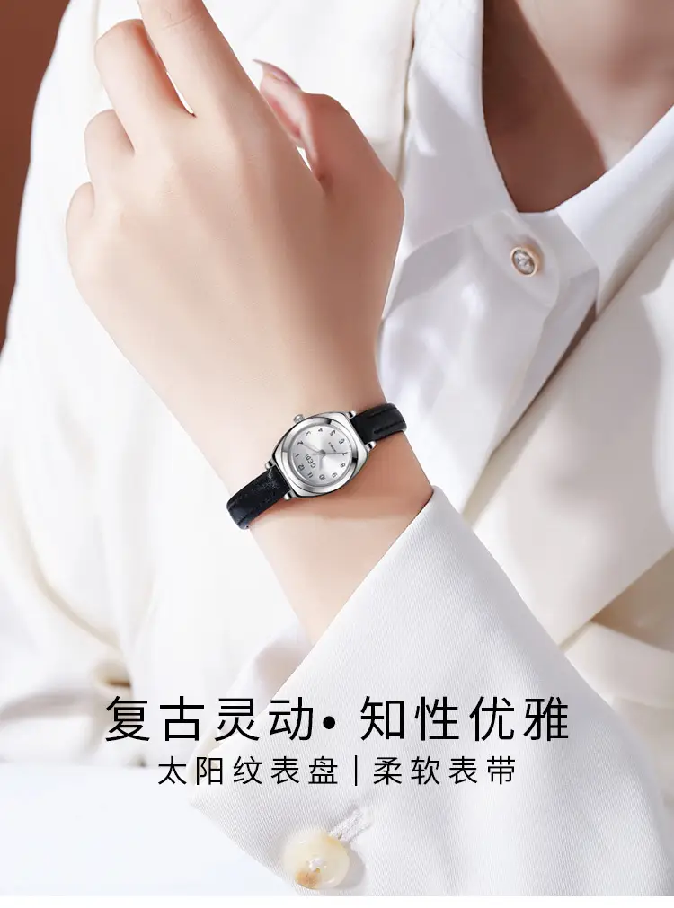 Goldie Women's Quartz Watch with Brown Leather Strap — feature 2