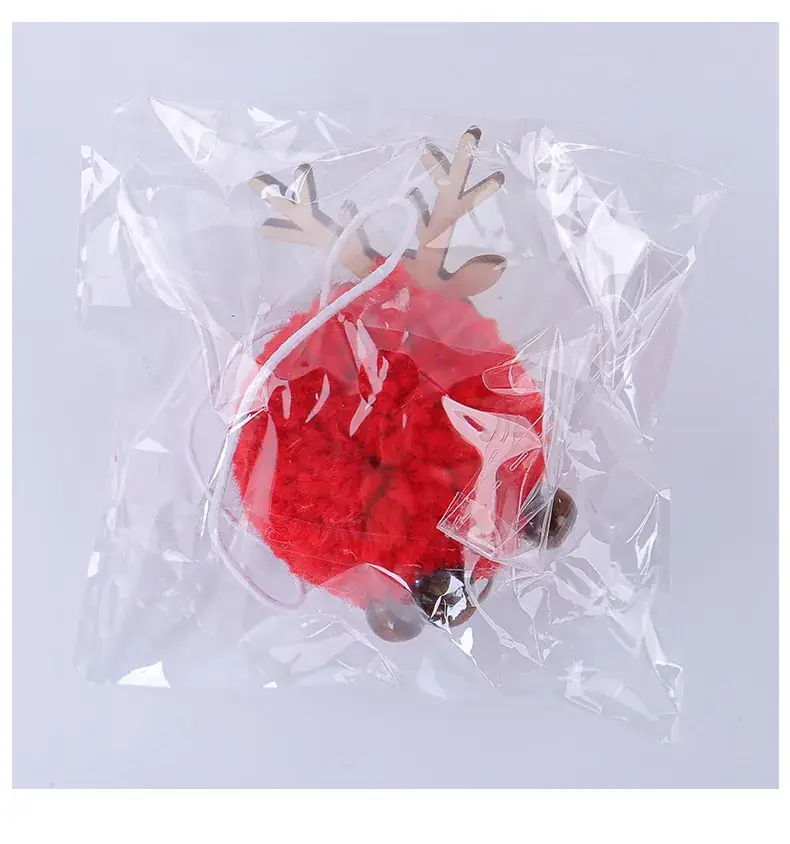 Christmas Deer Fur Ball Pendant 2025 New Elk Felt Pendant — feature 18