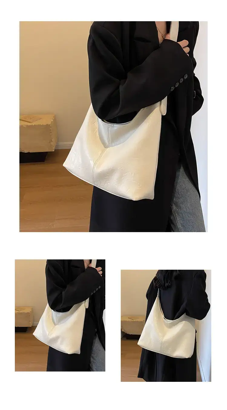 2023 Retro Korean Shoulder Tote Bag Women Black — feature 12